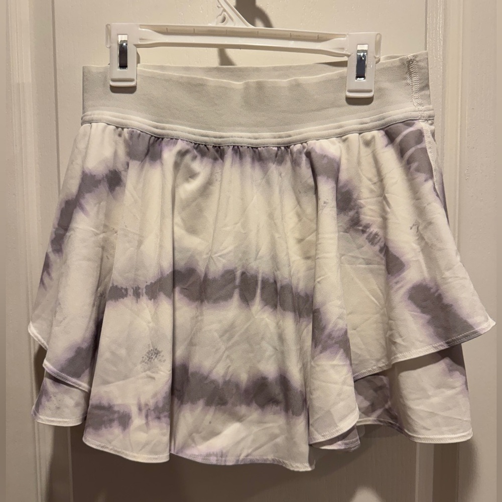 Lululemon pickleball/tennis Tie-Dye Skirt in Purple and White